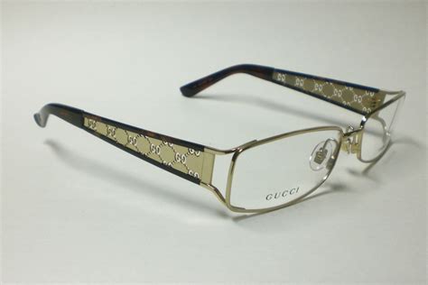 gucci eyeglasses 2809 gold|Gucci clear and gold glasses.